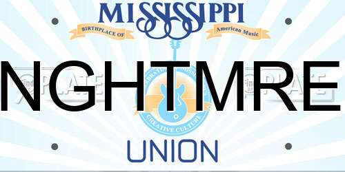 NGHTMRE Mississippi License Plate