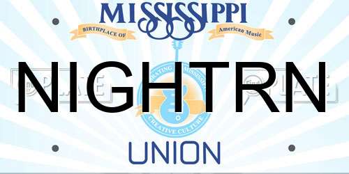NIGHTRN Mississippi License Plate