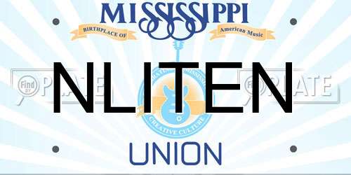 NLITEN Mississippi License Plate