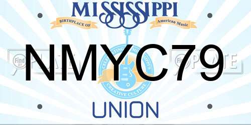 NMYC79 Mississippi License Plate