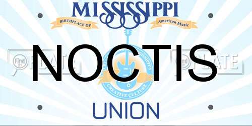 NOCTIS Mississippi License Plate