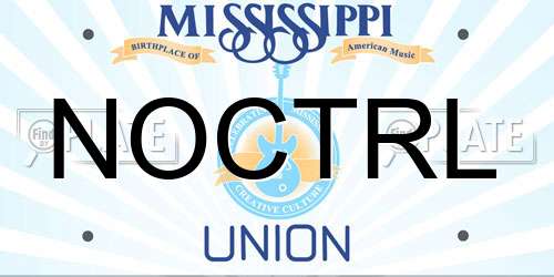NOCTRL Mississippi License Plate