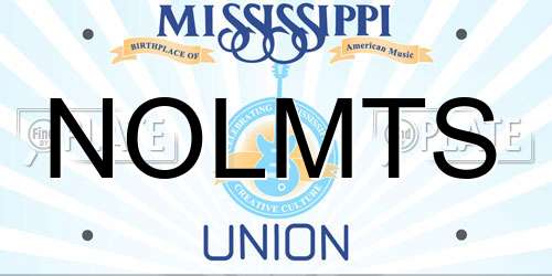 NOLMTS Mississippi License Plate