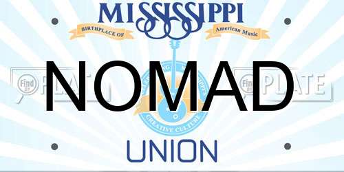 NOMAD Mississippi License Plate