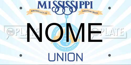 NOME Mississippi License Plate