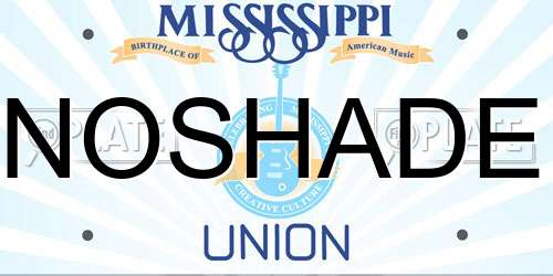 NOSHADE Mississippi License Plate