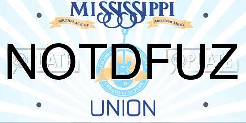 NOTDFUZ Mississippi License Plate