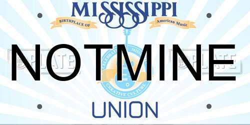 NOTMINE Mississippi License Plate
