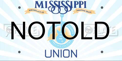 NOTOLD Mississippi License Plate