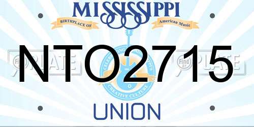 NTO2715 Mississippi License Plate