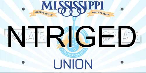 NTRIGED Mississippi License Plate