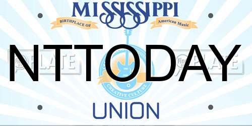 NTTODAY Mississippi License Plate