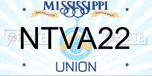 NTVA22 Mississippi License Plate