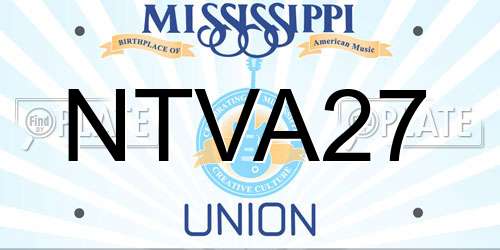 NTVA27 Mississippi License Plate