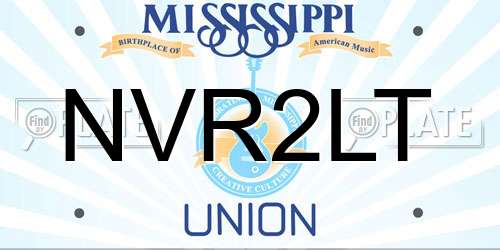 NVR2LT Mississippi License Plate