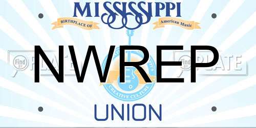 NWREP Mississippi License Plate