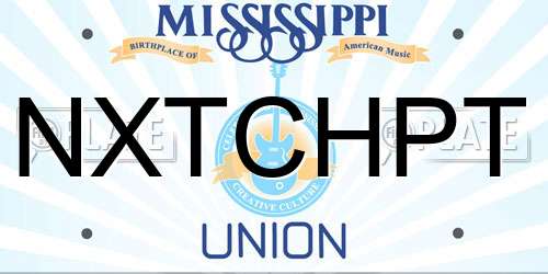 NXTCHPT Mississippi License Plate