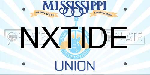 NXTIDE Mississippi License Plate