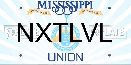 NXTLVL Mississippi License Plate