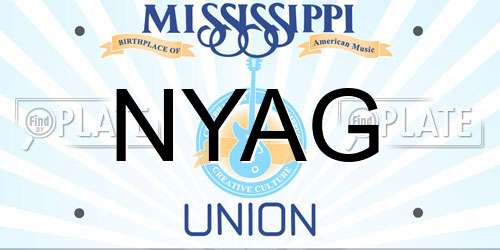 NYAG Mississippi License Plate