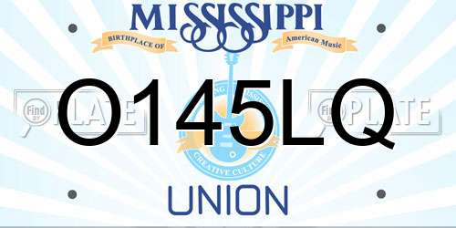 O145LQ Mississippi License Plate
