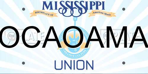 OCAOAMA Mississippi License Plate