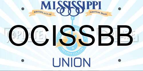 OCISSBB Mississippi License Plate