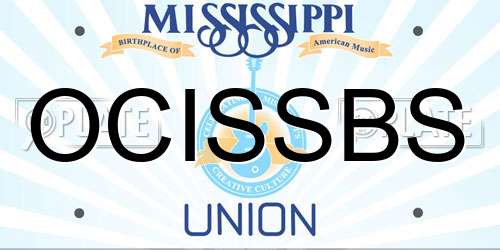 OCISSBS Mississippi License Plate