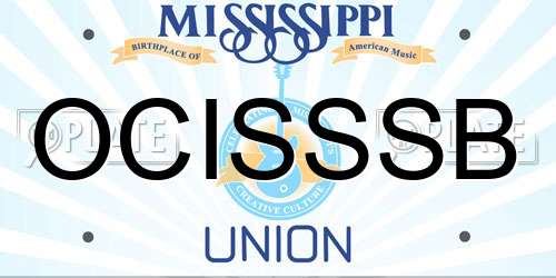 OCISSSB Mississippi License Plate