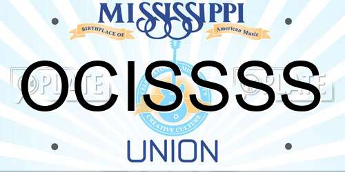 OCISSSS Mississippi License Plate