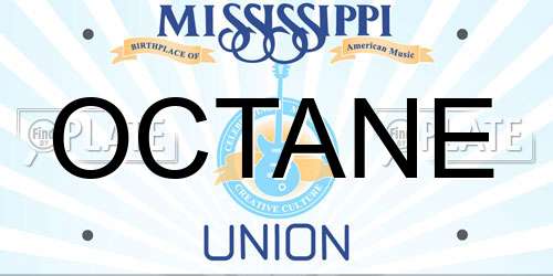 OCTANE Mississippi License Plate