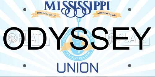 ODYSSEY Mississippi License Plate