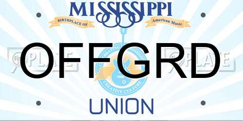 OFFGRD Mississippi License Plate