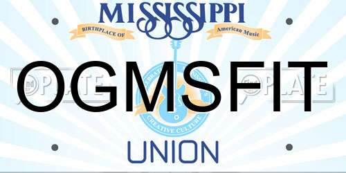 OGMSFIT Mississippi License Plate