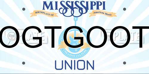 OGTGOOT Mississippi License Plate