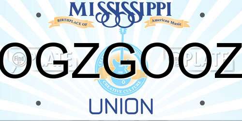 OGZGOOZ Mississippi License Plate