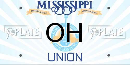 OH Mississippi License Plate