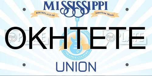 OKHTETE Mississippi License Plate