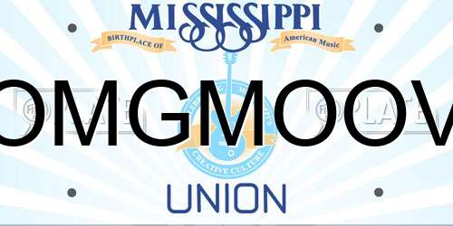 OMGMOOV Mississippi License Plate