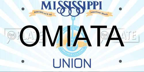 OMIATA Mississippi License Plate