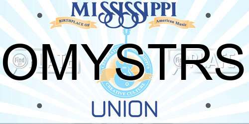 OMYSTRS Mississippi License Plate