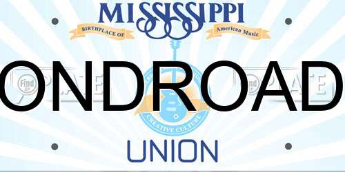 ONDROAD Mississippi License Plate