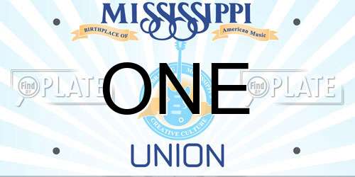 ONE Mississippi License Plate