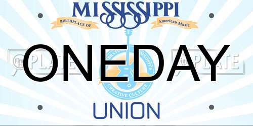 ONEDAY Mississippi License Plate