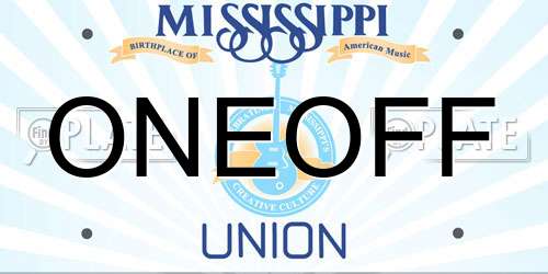 ONEOFF Mississippi License Plate