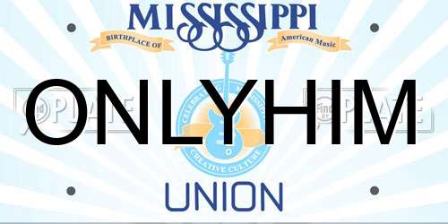 ONLYHIM Mississippi License Plate