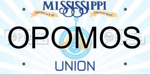 OPOMOS Mississippi License Plate