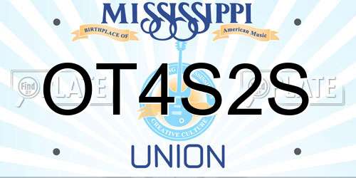 OT4S2S Mississippi License Plate