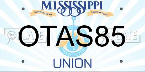 OTAS85 Mississippi License Plate