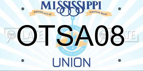 OTSA08 Mississippi License Plate